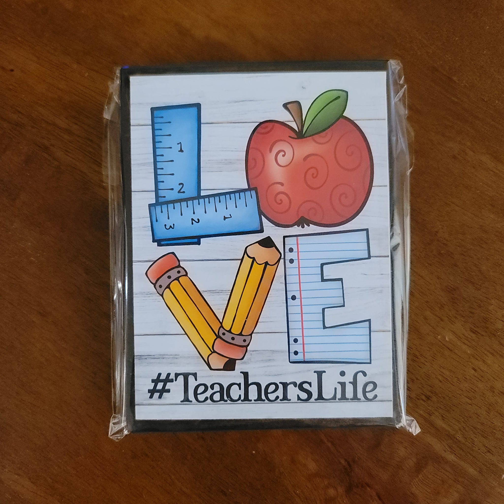 Love Teacher Wrapped Sign