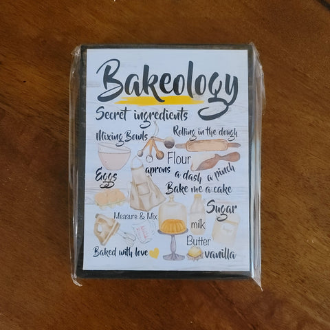 Bakeology Wrapped Sign